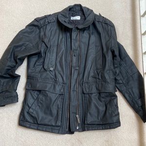 Black Skunkfunk Waxed Canvas Jacket